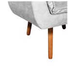 Poltrona Sala De Estar Pé Palito De Madeira Kit 2 Opala Coran