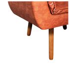 Poltrona Sala De Estar Pé Palito De Madeira Kit 2 Opala Coran