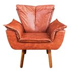 Poltrona Sala De Estar Pé Palito De Madeira Opala Corano D03