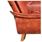 Poltrona Sala De Estar Pé Palito De Madeira Opala Corano D03