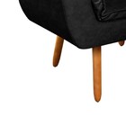 Poltrona Sala De Estar Pé Palito De Madeira Opala Corano D03