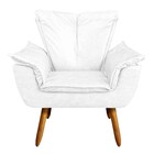 Poltrona Sala De Estar Pé Palito De Madeira Opala Corano D03