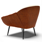 Poltrona Sala De Estar Pé Palito Ferro Giovana Nozes/linho Be