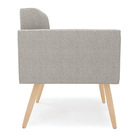 Poltrona Sala De Estar Pé Palito Natural Elisa Bouclê D03 - D
