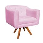 Poltrona Sala Decorativa Com Strass Kit 2 Julia Giratória Mad