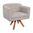 Poltrona Sala Decorativa Com Strass Kit 2 Julia Giratória Mad