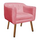 Poltrona Sala Decorativa Com Strass Kit 2 Julia Pé Palito Cas