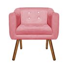 Poltrona Sala Decorativa Com Strass Kit 2 Julia Pé Palito Cas