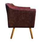 Poltrona Sala Decorativa Com Strass Kit 2 Julia Pé Palito Cas