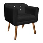 Poltrona Sala Decorativa Com Strass Kit 2 Julia Pé Palito Cas