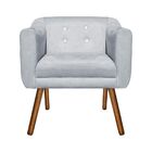 Poltrona Sala Decorativa Com Strass Kit 2 Julia Pé Palito Cas