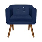 Poltrona Sala Decorativa Com Strass Kit 2 Julia Pé Palito Cas