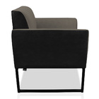 Poltrona Sala Decorativa Estar Industrial Preto Marisa Linho