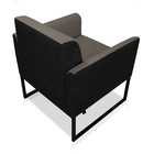 Poltrona Sala Decorativa Estar Industrial Preto Marisa Linho