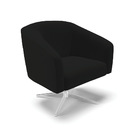 Poltrona Sala Decorativa Giratória Cromada Kit 2 Stella Linho