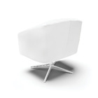 Poltrona Sala Decorativa Giratória Cromada Kit 2 Stella Sinté