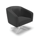 Poltrona Sala Decorativa Giratória Cromada Kit 2 Stella Sinté