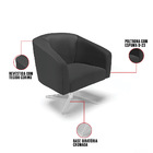 Poltrona Sala Decorativa Giratória Cromada Kit 2 Stella Sinté