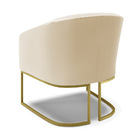 Poltrona Sala Decorativa Industrial Dourado Kit 2 Stella Sint