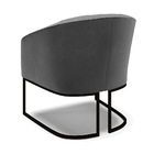 Poltrona Sala Decorativa Industrial Preto Kit 2 Stella Preto/