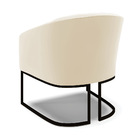 Poltrona Sala Decorativa Industrial Preto Kit 2 Stella Veludo