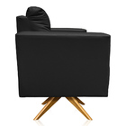 Poltrona Sala Decorativa Kit 2 Livia Giratória Madeira Sintét