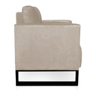 Poltrona Sala Decorativa Kit 2 Livia Industrial Preto Suede B