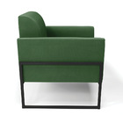 Poltrona Sala Decorativa Kit 2 Marisa Base Aço Industrial Alt