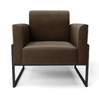 Poltrona Sala Decorativa Kit 2 Marisa Base Aço Industrial Alt