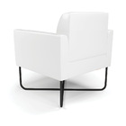 Poltrona Sala Decorativa Kit 2 Marisa Base X Industrial Preto