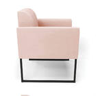 Poltrona Sala Decorativa Kit 2 Marisa Industrial Preto Veludo