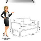 Poltrona Sala Decorativa Kit 2 Marisa Industrial Preto Veludo