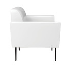 Poltrona Sala Decorativa Kit 2 Marisa Pé Villach Preto Sintét