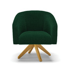 Poltrona Sala Decorativa Kit 2 Stella Base Giratória Ma30 Bou