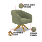 Poltrona Sala Decorativa Kit 2 Stella Base Giratória Ma30 Bou