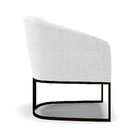 Poltrona Sala Decorativa Kit 2 Stella Base Industrial Preto B