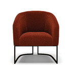 Poltrona Sala Decorativa Kit 2 Stella Base Industrial Preto B