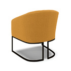 Poltrona Sala Decorativa Kit 2 Stella Base Industrial Preto B