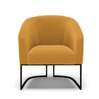 Poltrona Sala Decorativa Kit 2 Stella Base Industrial Preto B