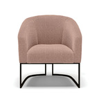 Poltrona Sala Decorativa Kit 2 Stella Base Industrial Preto B