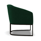 Poltrona Sala Decorativa Kit 2 Stella Base Industrial Preto B