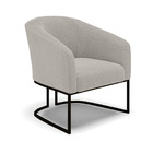 Poltrona Sala Decorativa Kit 2 Stella Base Industrial Preto B