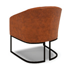 Poltrona Sala Decorativa Kit 2 Stella Base Industrial Preto S