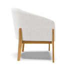 Poltrona Sala Decorativa Kit 2 Stella Base Madeira Bouclê D03