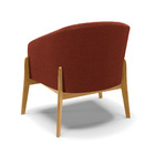 Poltrona Sala Decorativa Kit 2 Stella Base Madeira Bouclê D03