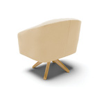 Poltrona Sala Decorativa Kit 2 Stella Giratória Madeira Ma30