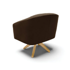 Poltrona Sala Decorativa Kit 2 Stella Giratória Madeira Ma30