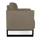 Poltrona Sala Decorativa Livia Industrial Preto Suede M11 - D