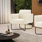 Poltrona Sala Decorativa Marisa Base X Industrial Preto Velud