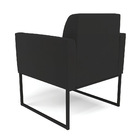 Poltrona Sala Decorativa Marisa Industrial Preto Veludo D03 -